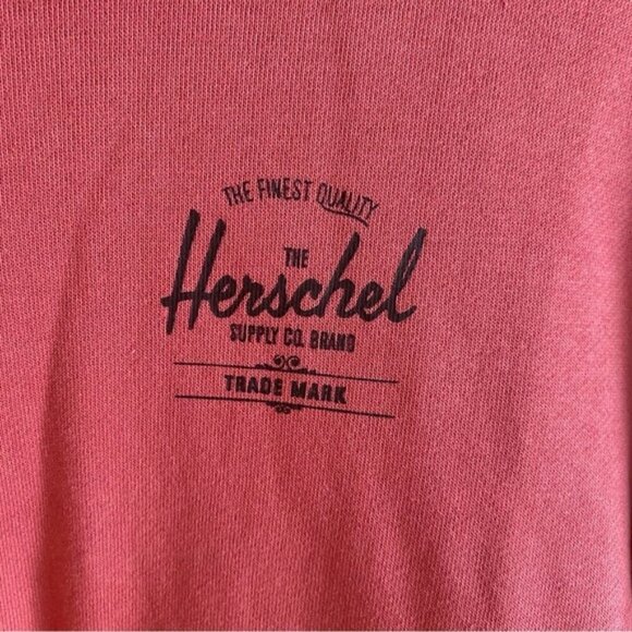 Hershel Supply Company Hoodie Woman XL Coral Logo Pockets Classic Sweatshirt - Picture 6 of 16